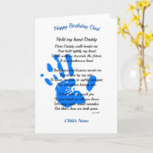 Vaders van Birthday POEM van Toddler naar papa Kaart (Gele Bloem)