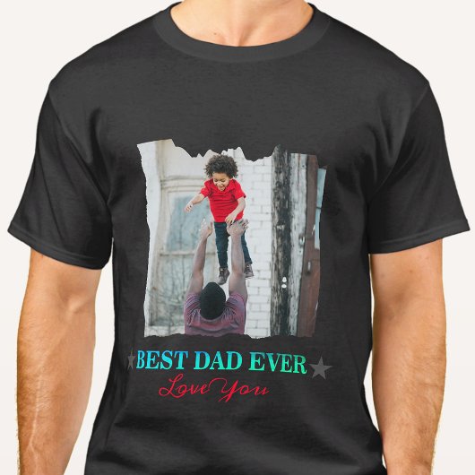 Vaders Verjaardag Gift meerdere foto collage T-shirt