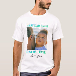 Vaders Verjaardag Gift meerdere foto collage T-shirt
