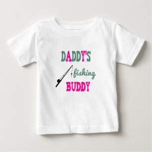 Vader's Vismaatje Baby T-shirt (roze)