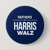 Vaders voor Harris Walz Ronde Button 7,6 Cm (Voorkant)