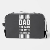 Vader's Witte Racing Stripe Grijze Overnight Tas (Voorkant)