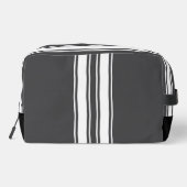 Vader's Witte Racing Stripe Grijze Overnight Tas (Achterkant)