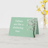 Vaders zijn als een schuilboom ~ Kaart Pap (Gele Bloem)