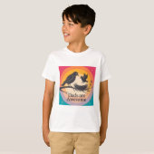 Vaders zijn Geweldige - Retro Sunset Scene T-shirt (Voorkant volledig)