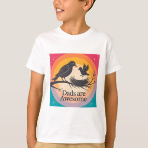 Vaders zijn Geweldige - Retro Sunset Scene T-shirt