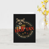Vaderschap Als Ik Koop Probeer Ik Racoon Vaderdag Kaart (Gele Bloem)