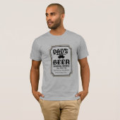 Vaderschap bier verwijdering, Heren Witte Grappig T-shirt (Voorkant volledig)
