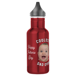Vaderschap Coolste Papa Ooit Baby Gezicht Foto Coo Waterfles