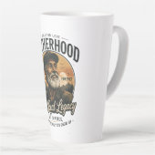 Vaderschap De Echte Erfenis Vintage Vaderdag  Latte Mok (Rechterhoek)
