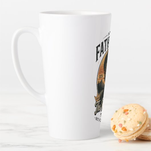 Vaderschap De Echte Erfenis Vintage Vaderdag  Latte Mok (In situ)
