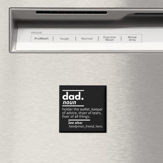 Vaderschap Dictionary Definitie - Grappig Fathers Magneet (Insitu (Vaatwasser))