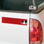 Vaderschap EOD Superkracht Bumpersticker (Op Truck)