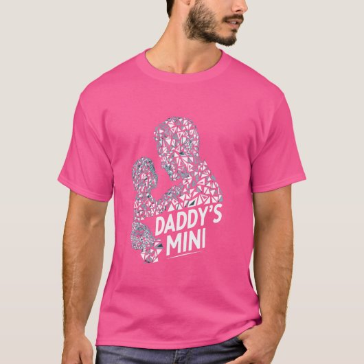 Vaderschap Forever Daddy's Mini Uniek Ontwerp voor T-shirt (Voorkant)
