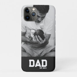 Vaderschap foto zwart & wit jaar Vaderdag  Case-Mate iPhone Case