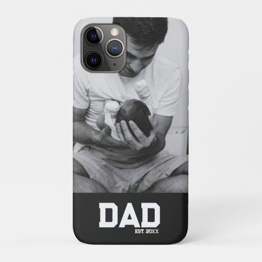 Vaderschap foto zwart & wit jaar Vaderdag  Case-Mate iPhone Case (Achterkant)