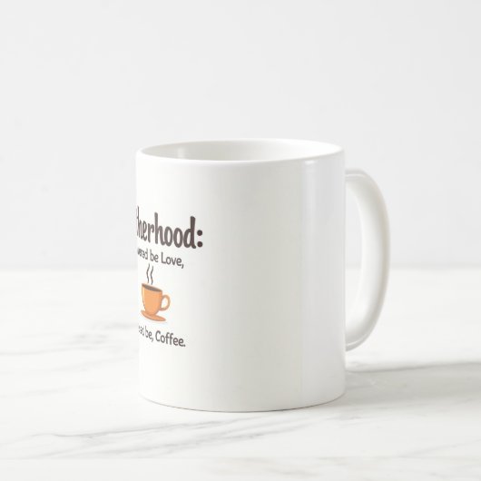 Vaderschap gevoed door koffie Mok - Funny Dad Gift (Voorkant rechts)