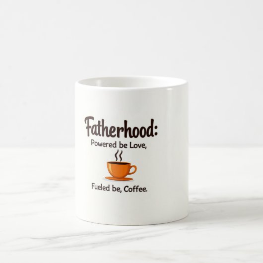 Vaderschap gevoed door koffie Mok - Funny Dad Gift (Center)
