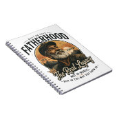 Vaderschap Het Echte Erfgoed Vintage Vaderdag Notitieboek (Rechterzijde)