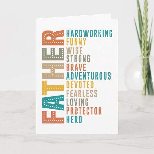 Vaderschap is een eerbetoon aan de kracht van elke kaart (Voorkant)