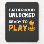 Vaderschap ontgrendeld gamer vader muismat (Voorkant)