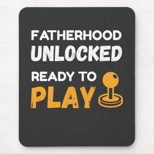 Vaderschap ontgrendeld gamer vader muismat (Voorkant)