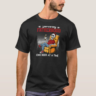 Vaderschap OVERLEVEN VAN VADERSCHAP EEN BIERTJE PE T-shirt