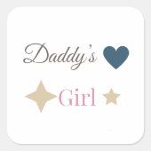 Vaderschap Sticker – Zoete Vader-Dochter Relatie (Voorkant)