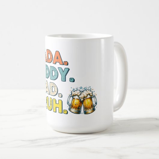 Vaderschap: van DADA tot BRUH Koffiemok (Voorkant rechts)