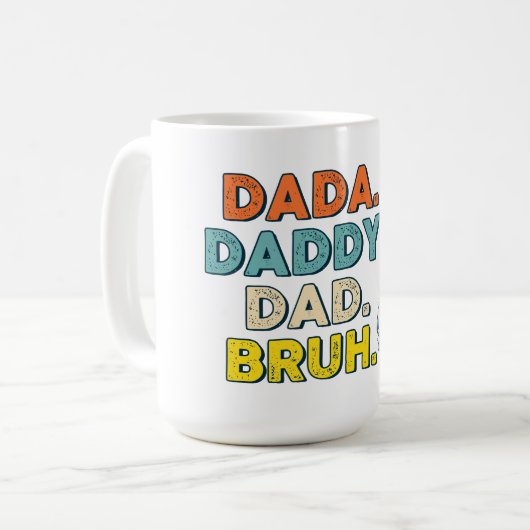 Vaderschap: van DADA tot BRUH Koffiemok (Voorkant links)