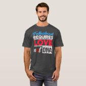 vaderschap vereist liefde niet DNA Stepdad T-shirt (Voorkant volledig)