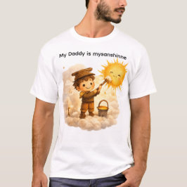 Vaderschap Zonne Workshop Schattig Waterverf Vader T-shirt