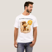 Vaderschap Zonne Workshop Schattig Waterverf Vader T-shirt (Voorkant volledig)