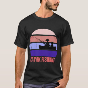 Vaderschap zoon bonding sessie kayak vissen t-shirt
