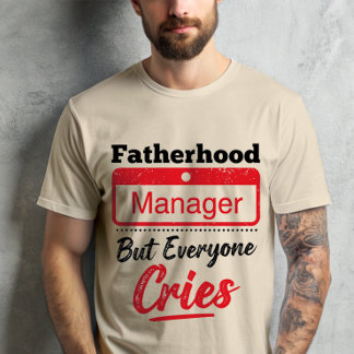 Vaderschapsmanager Ouderschap Humorous Dad Life T-shirt