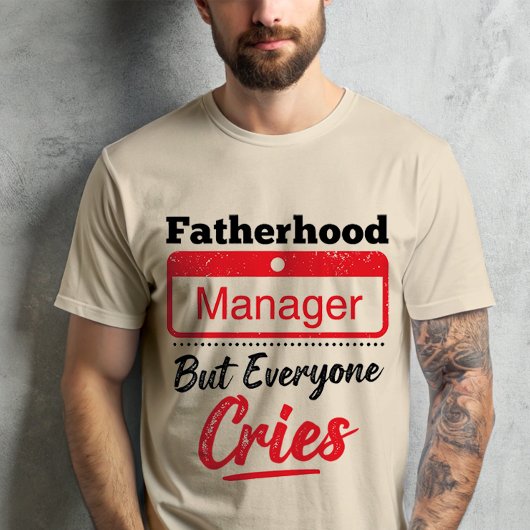 Vaderschapsmanager Ouderschap Humorous Dad Life T-shirt