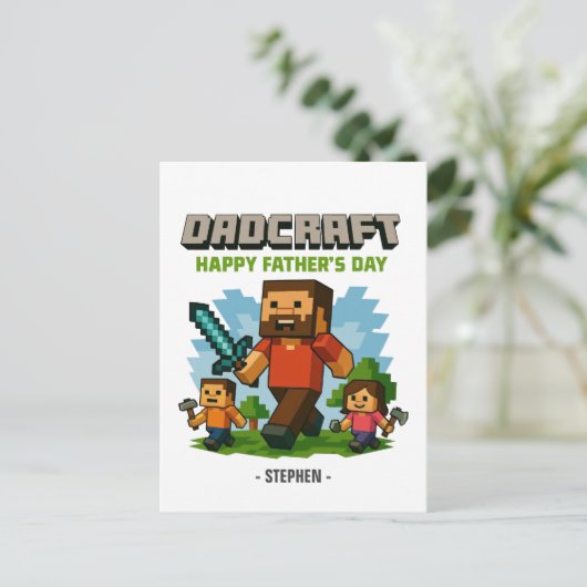 Vaderschapsmodus geactiveerd - Happy Father's Day Briefkaart (Staand voorkant)
