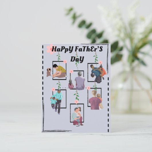 vadersdag feestdagenkaart (Staand voorkant)