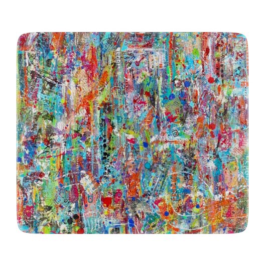 Vadertijd 6 x 7 Deco glazen snijplank (Voorkant)