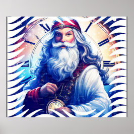 Vadertje tijd gaat in het nieuwe jaar poster