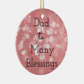 VaderVele zegeningen Keramisch Ornament (Rechts)