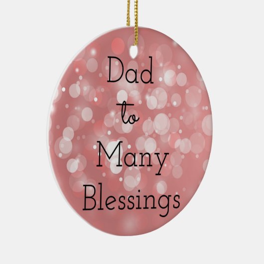 VaderVele zegeningen Keramisch Ornament (Rechts)