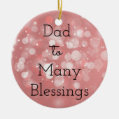 VaderVele zegeningen Keramisch Ornament (Voorkant)
