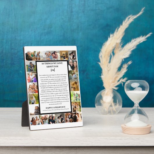 Vaderwaardering | Vaderdag 22 Foto Collage Fotoplaat (Zijkant)