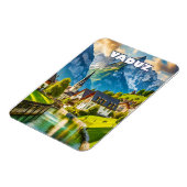 Vaduz, Alpenjuweel van Liechtenstein Magneet (Linkerzijde)