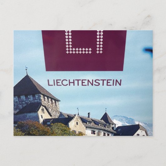 vaduz blauw briefkaart (Voorkant)