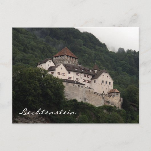 vaduz castle hill briefkaart (Voorkant)