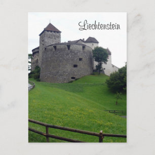 vaduz castle liechtenstein briefkaart