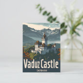 Vaduz Castle Liechtenstein Briefkaart (Staand voorkant)