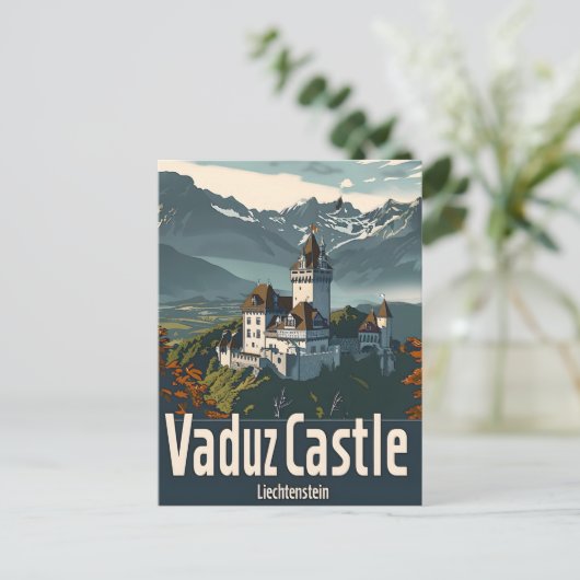 Vaduz Castle Liechtenstein Briefkaart (Staand voorkant)